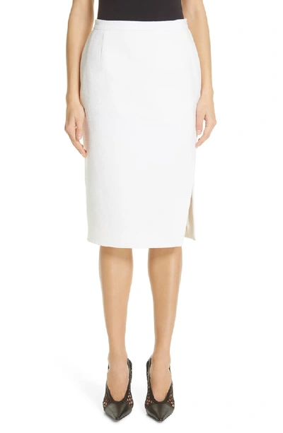 Altuzarra Asymmetrical Slit Pencil Skirt In Natural White