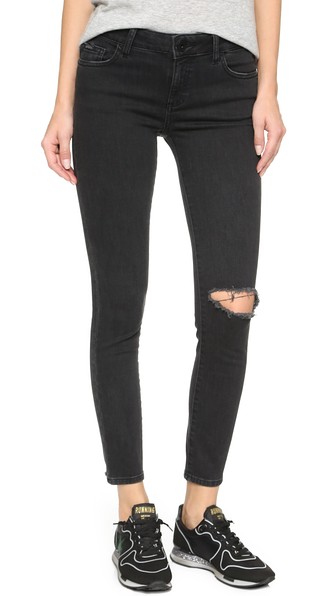 Dl1961 Margaux Ankle Skinny Jeans In Busted | ModeSens