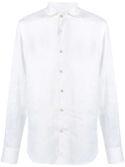 Alessandro Gherardi Pointed Collar Shirt In White