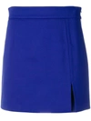 Ssheena Slit Mini Skirt In Blue