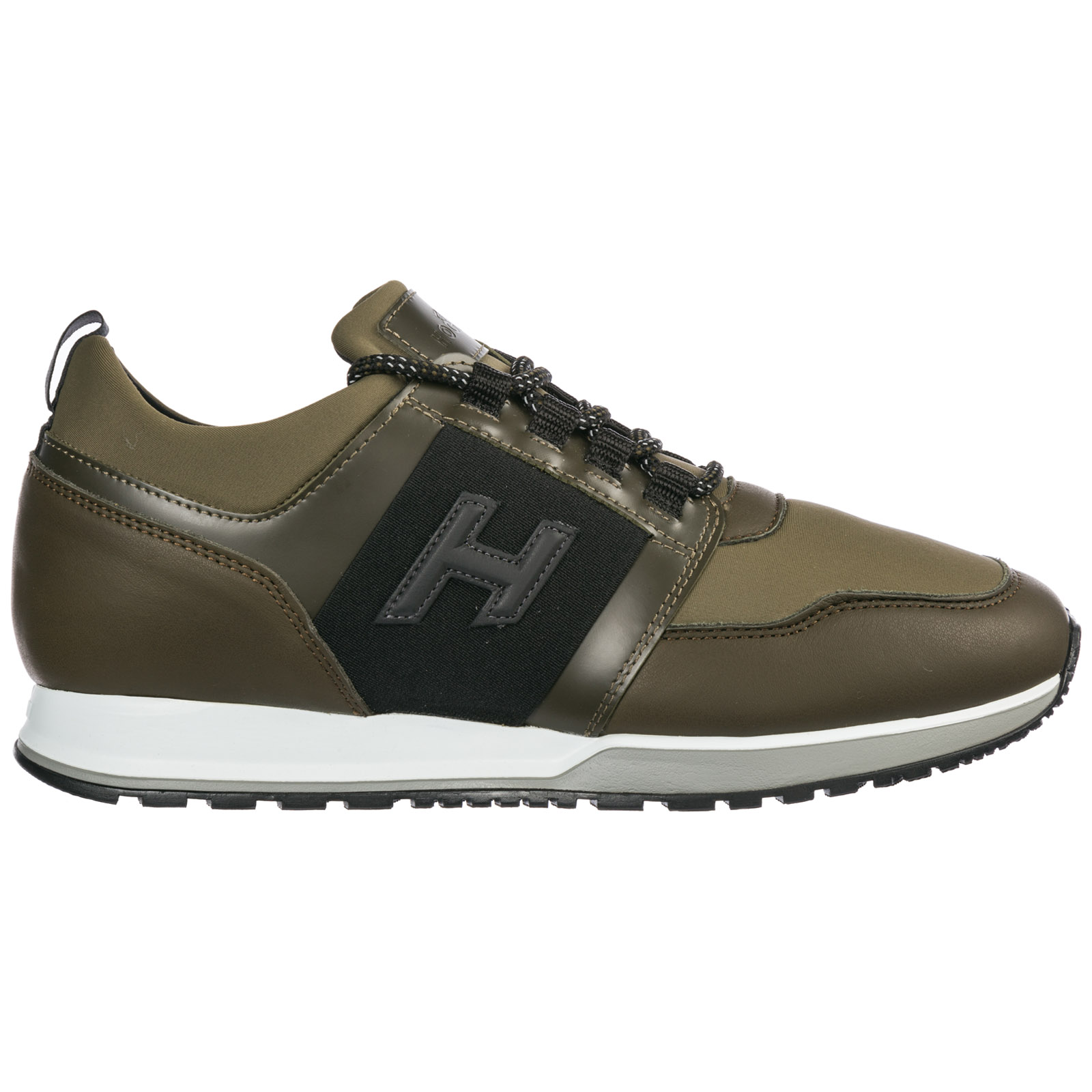 Hogan Men�s Shoes Leather Trainers Sneakers H321 In Green