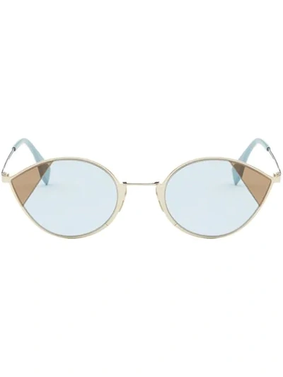 Fendi Cat Eye Sunglasses In Blue