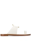 Tory Burch Ravello Studded Sandals In White