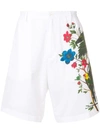 Dsquared2 Floral Effect Shorts In White