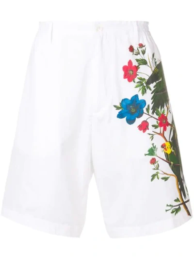 Dsquared2 Floral Effect Shorts In White