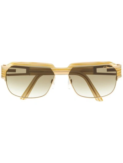 Cazal Square Frame Sunglasses In Nude