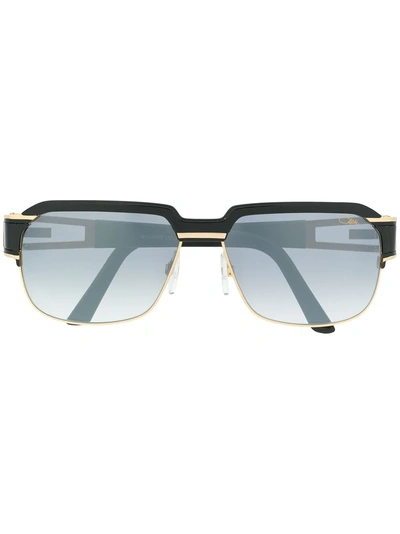 Cazal Metallic Detail Frame Sunglasses - Black