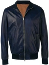 Barba Fox Jacket In Blue