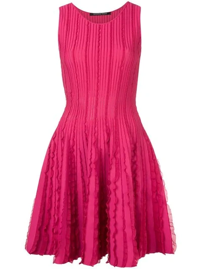 Antonino Valenti Flared Sleeveless Dress In Pink