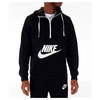 Nike Men's Sportswear Hybrid Half-zip Hoodie In Black Size Large Cotton/100% Polyester