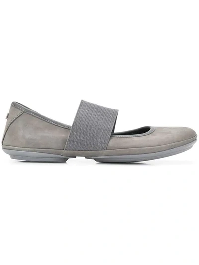 Camper Right Nina Strappy Ballerinas In Grey