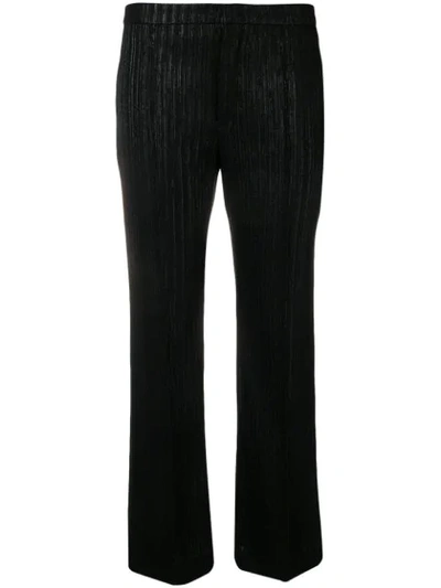 Isabel Marant Lurex Striped Trousers In Black