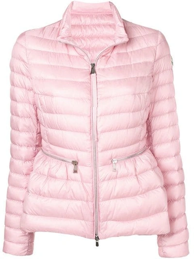 Moncler Padded Shell Jacket In Pink