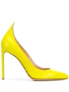 Francesco Russo Patent Pumps In Yellow