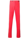 Pt01 High Waist Trousers In Red