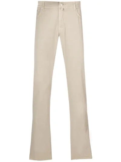 Jacob Cohen Five Pocket Trousers In Neutrals