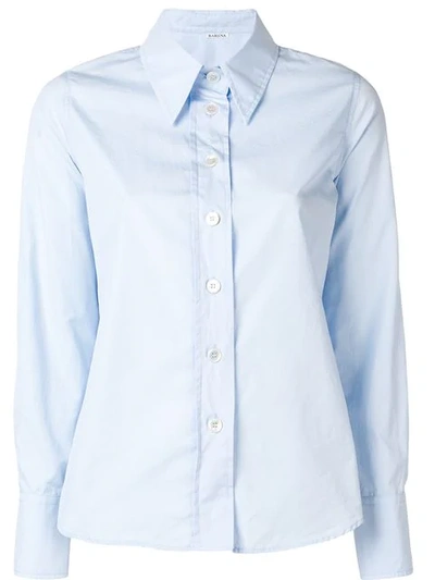 Barena Venezia Cropped Classic Shirt In Blue