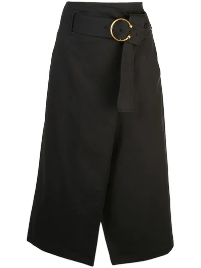A.l.c Aldridge Belted Midi Skirt In Black