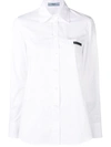 Prada Cotton Poplin Shirt - Weiss In White
