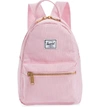 Herschel Supply Co Mini Nova Backpack In Pink Lady Crosshatch