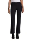 The Row Beca Scuba Cropped Flare Pants In Black