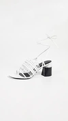 3.1 Phillip Lim / フィリップ リム Drum 70mm Crochet Sandals In Ivory