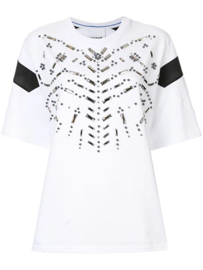 Koché Butterfly Print T-shirt In White