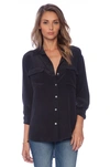 Equipment Signature Blouse In True Black