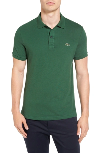 Lacoste Slim Fit Pique Polo In Appalachian Green