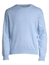 Peter Millar Crown Soft Crew Sweater In Cottage Blue