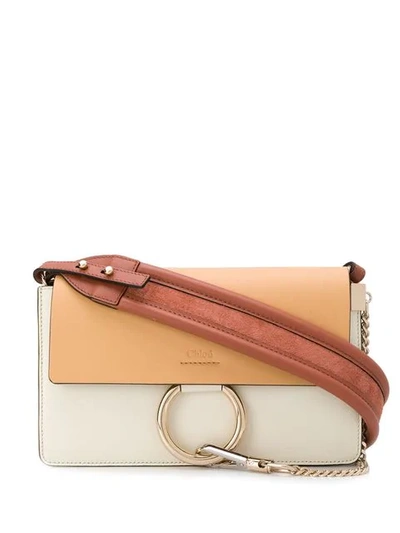 Chloé Small Faye Shoulder Bag In Brown