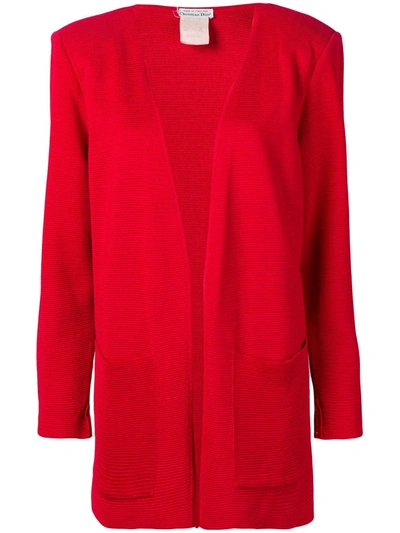 Pre-owned Dior 1980's  Fluid Textured Jacket In Red