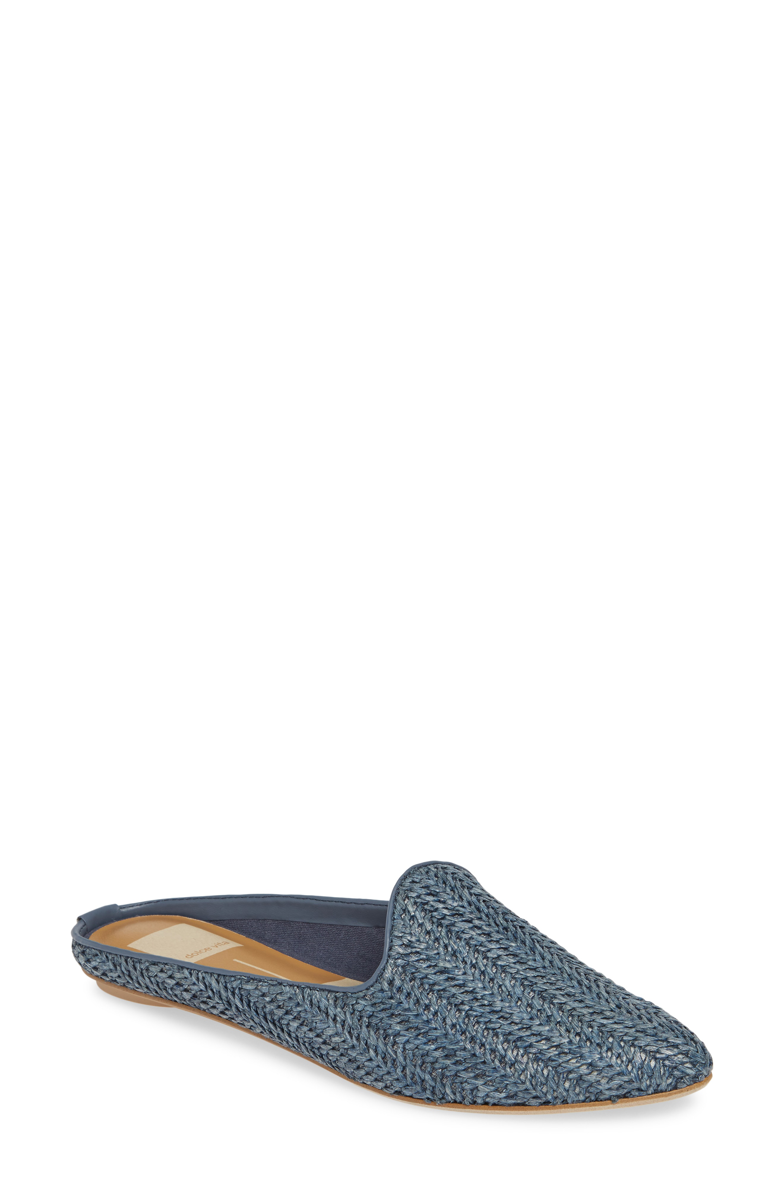 woven flat mule