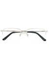 Cartier Eckige Brille - Silber In Silver