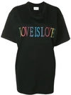 Alberta Ferretti 'love Is Love' T In Black