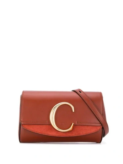 Chloé Leather Belt Bag In Brown