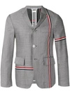 Thom Browne Allover Engineered Stripe Sport Coat In Grey