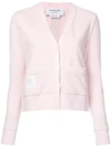 Thom Browne Buttoned Cardigan In Pink