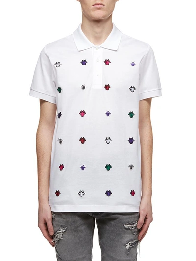 Dior Homme Bee Embroidered Polo Shirt In Multi | ModeSens