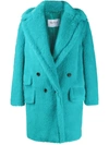 Max Mara Adenia Alpaca, Wool And Silk-blend Coat In Light Blue