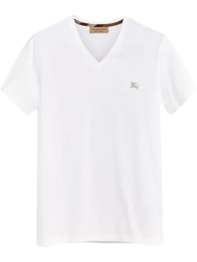 Burberry Jadford Jersey T-shirt In White