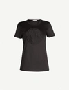 Moncler Logo-patch Cotton-jersey T-shirt In Black