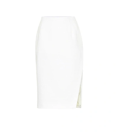 Altuzarra Lancaster High-rise Tweed Pencil Skirt In White