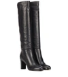 Jimmy Choo Madalie 80mm Leather Knee Boot In Black