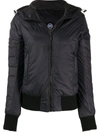 Canada Goose Dore Hooded Puffer Jacket In Black