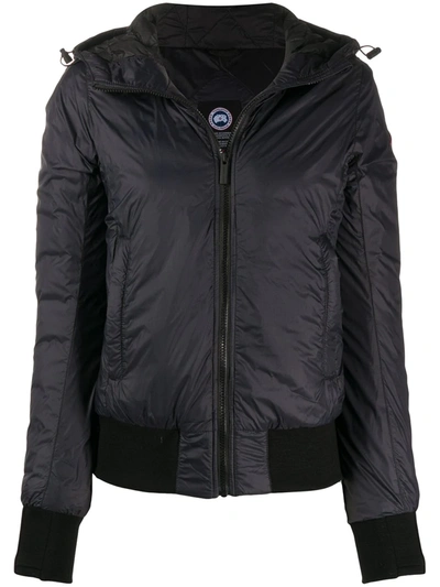 Canada Goose Dore Hooded Puffer Jacket In Black