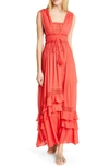 Free People Santa Maria Maxi Dress In Pink
