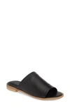 Kelsi Dagger Brooklyn Ruthie Slide Sandal In Black Leather