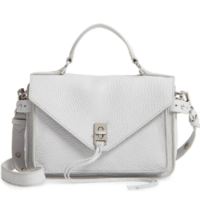 Rebecca Minkoff 'small Darren' Leather Messenger Bag In Ice Grey