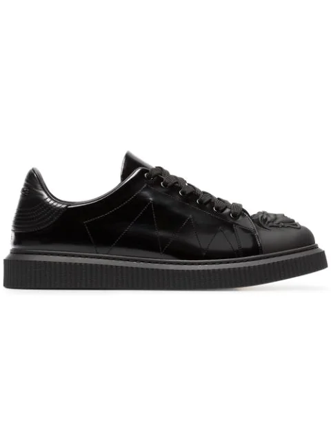 versace leather sneakers